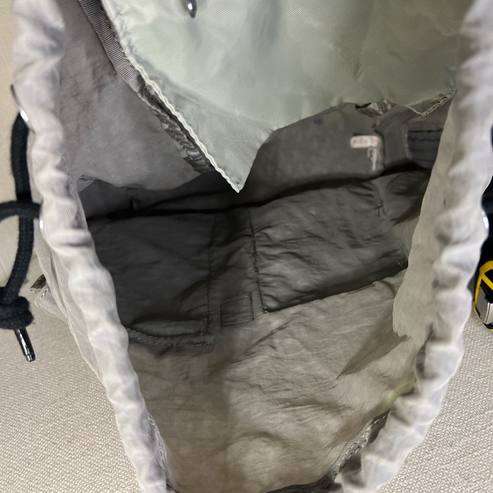 Kipling Light Gray Backpack With Black Accents - image 8